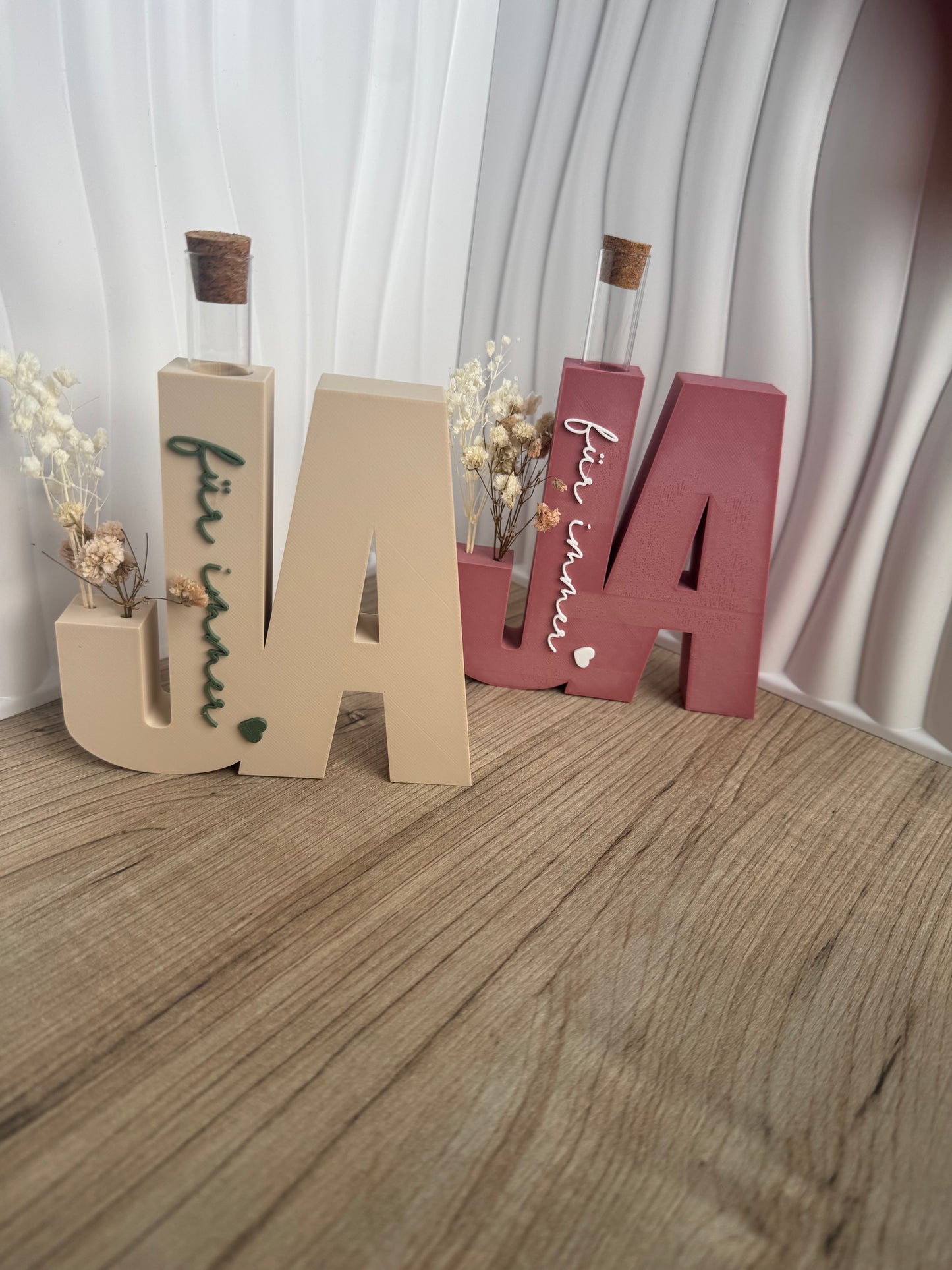 Hochzeitsgeschenk „JA“– dekoratives Geschenk für besondere Momente