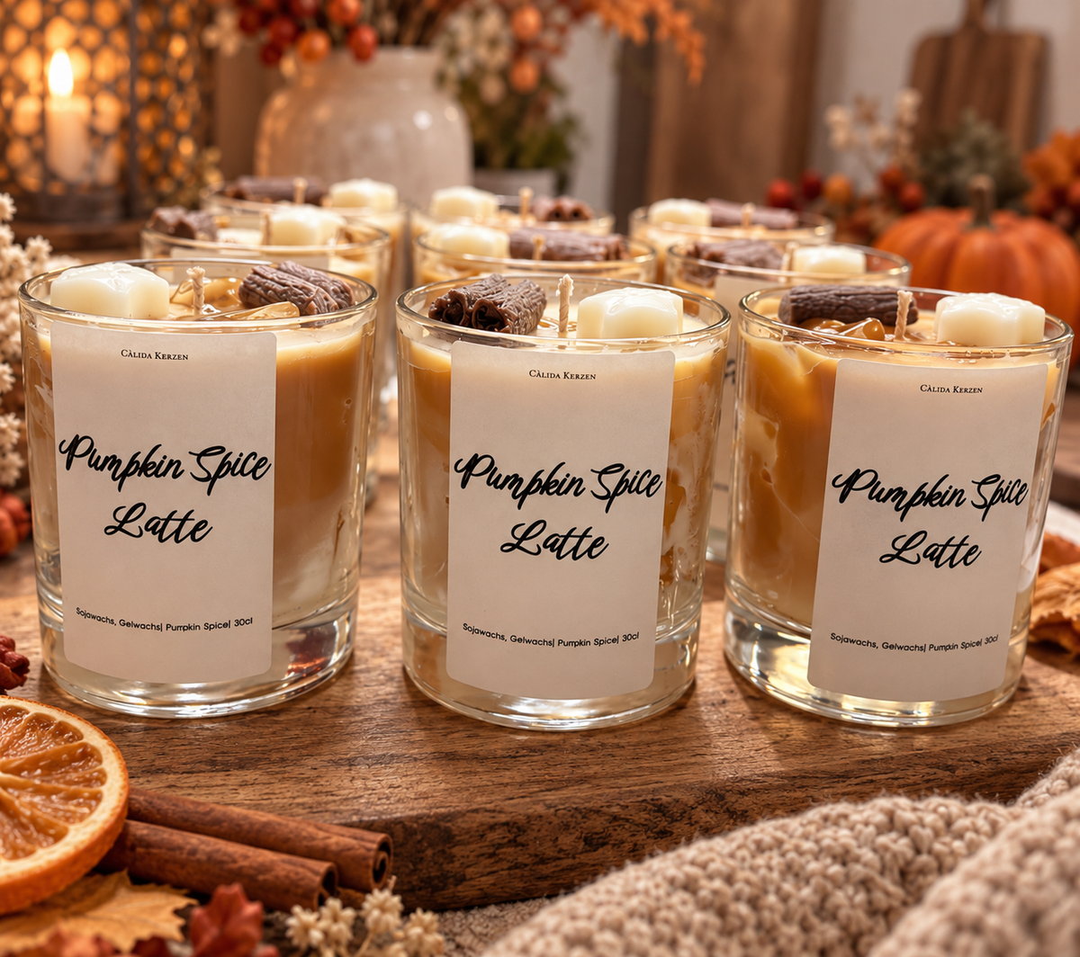 Pumpkin Spice Latte – handgemachte Duftkerze | 30 cl
