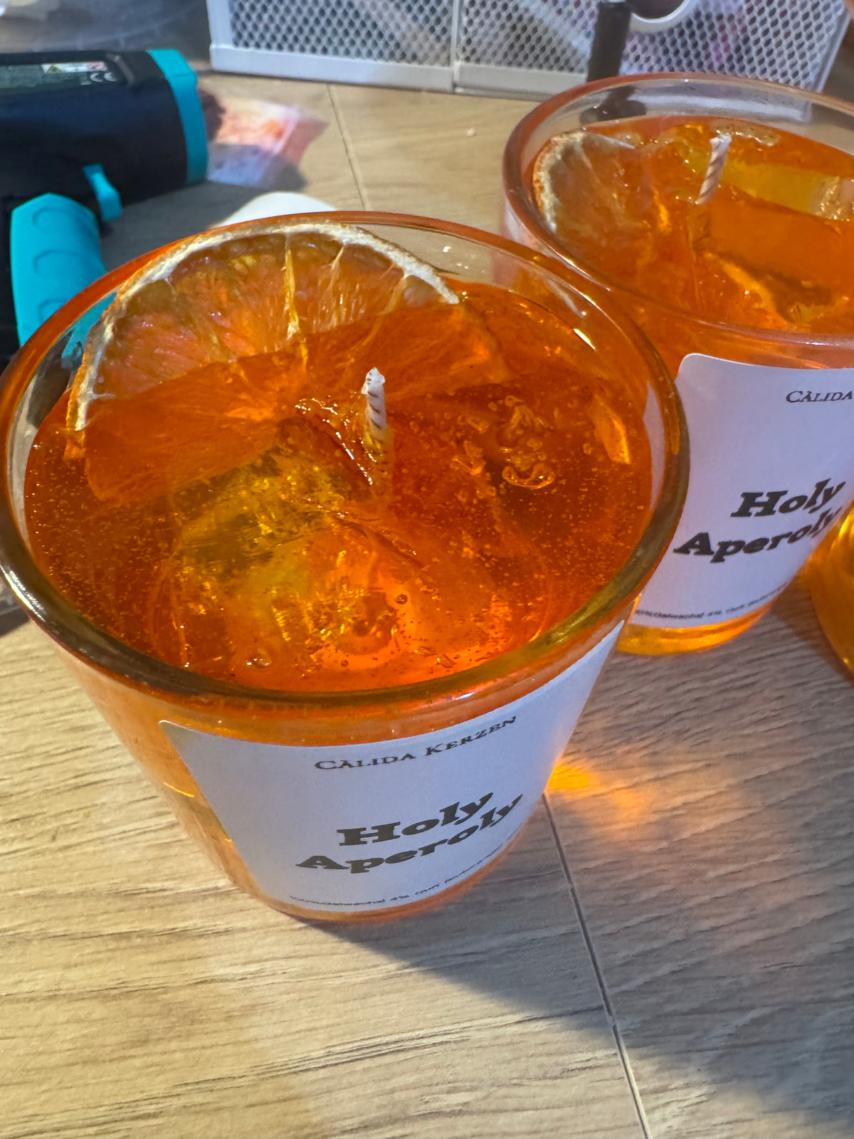 Orange Spritz - Getränke- Cocktail Kerze