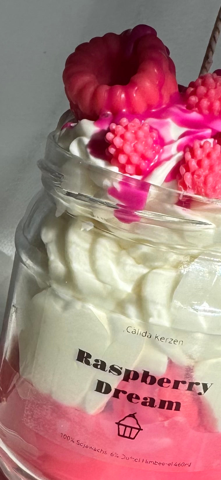 Raspberry Dream- Dessertkerze im Glas
