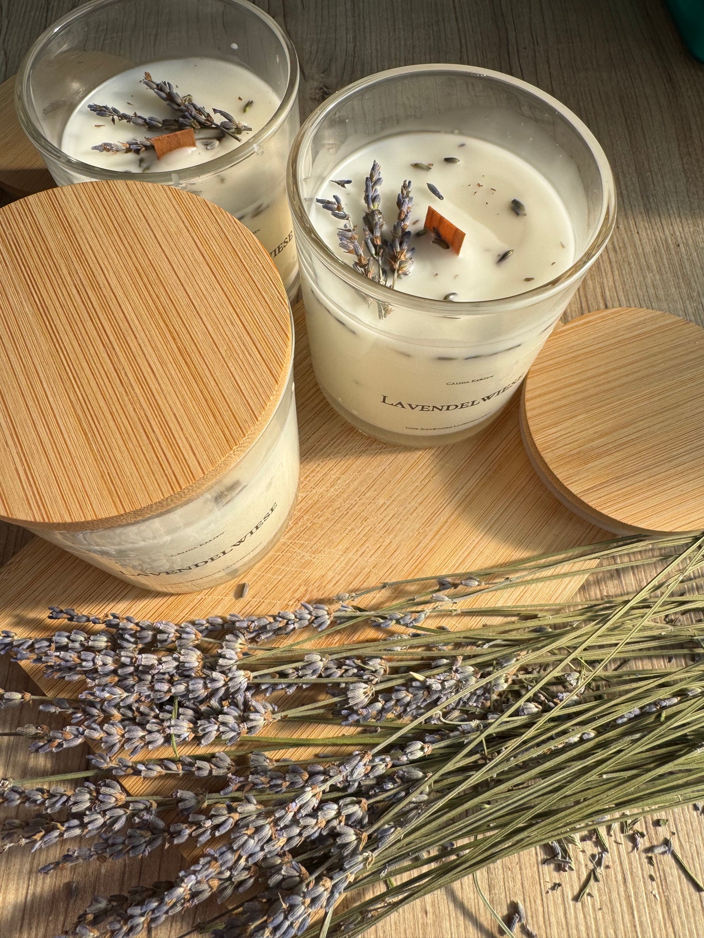 Lavendel Duftkerze aus Sojawachs – Entspannung für Zuhause