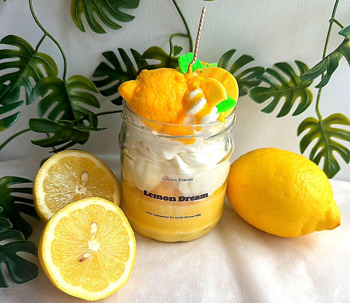 Lemon Dream Dessertkerze – Zitronencreme im Glas
