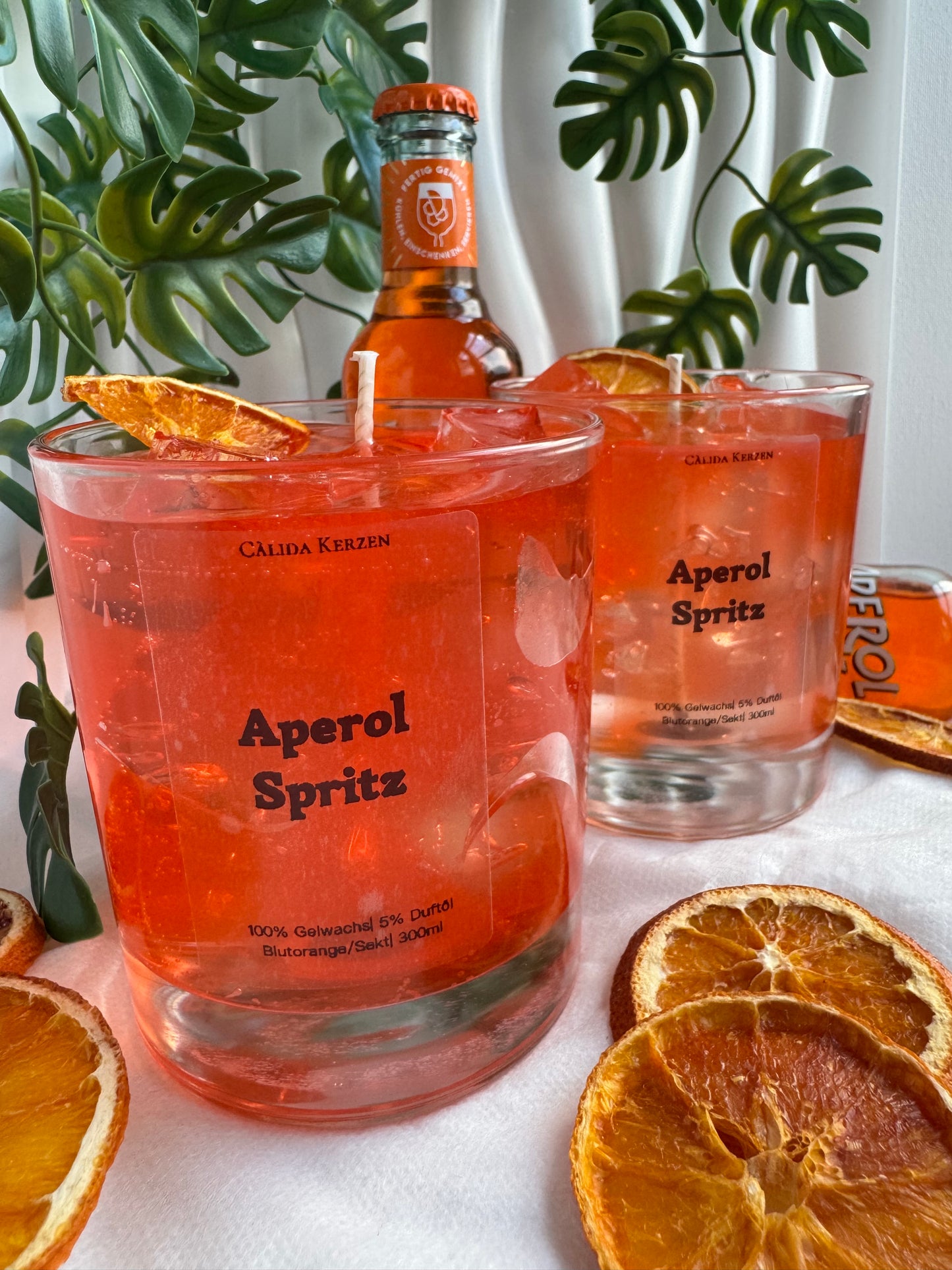 Orange Spritz - Getränke- Cocktail Kerze