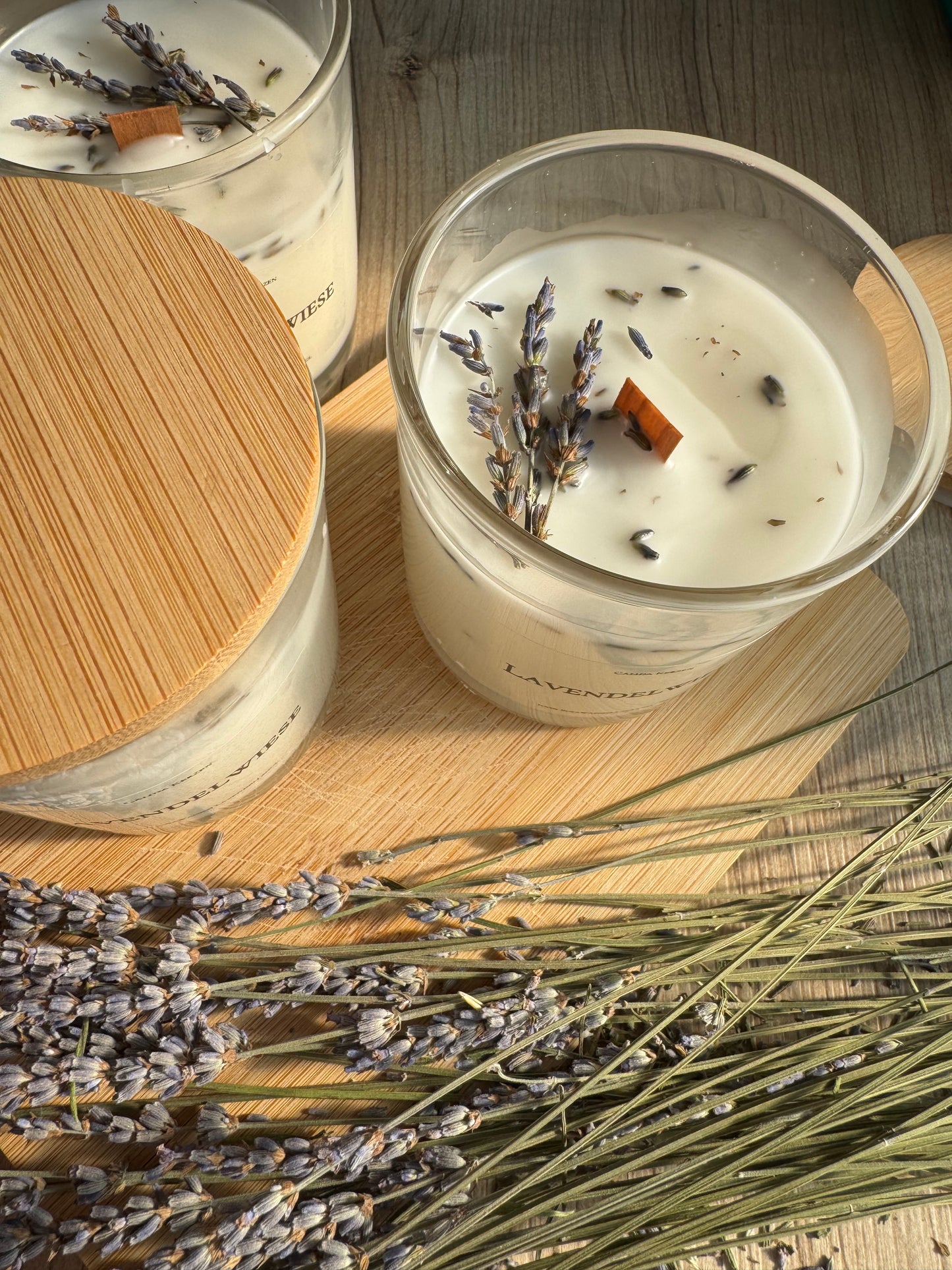 Lavendel Duftkerze aus Sojawachs – Entspannung für Zuhause