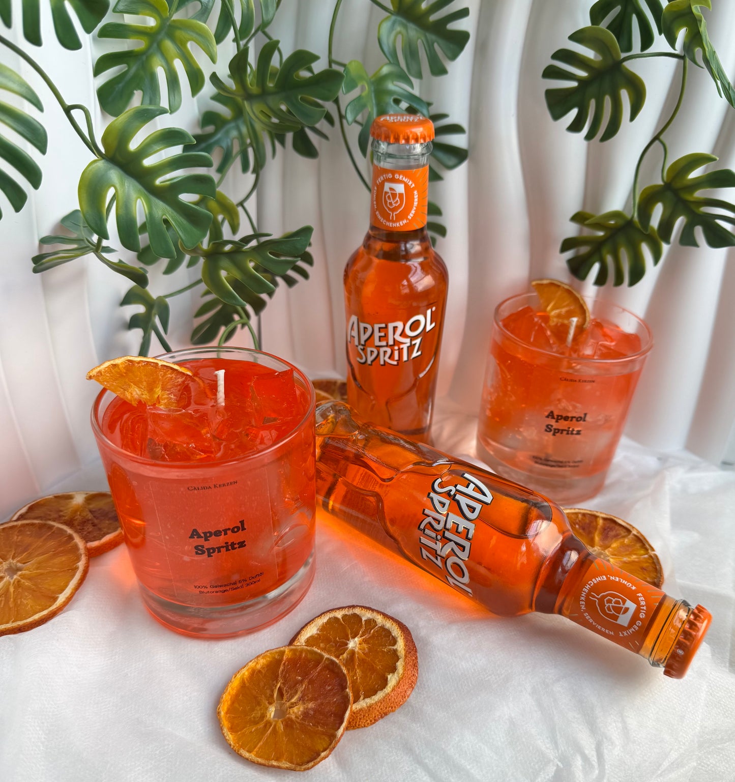 Orange Spritz - Getränke- Cocktail Kerze